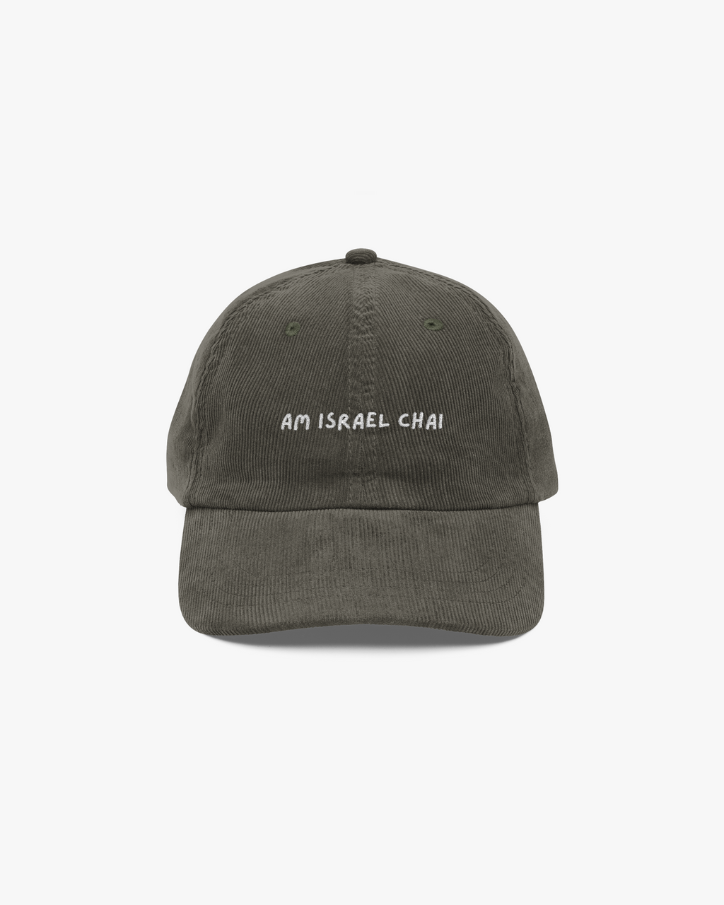 Am Israel Chai Corduroy Cap