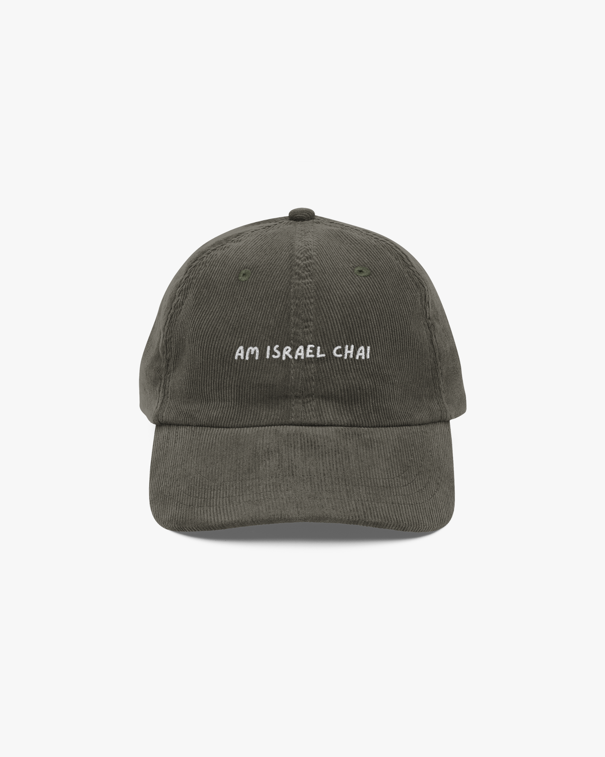 Am Israel Chai Corduroy Cap