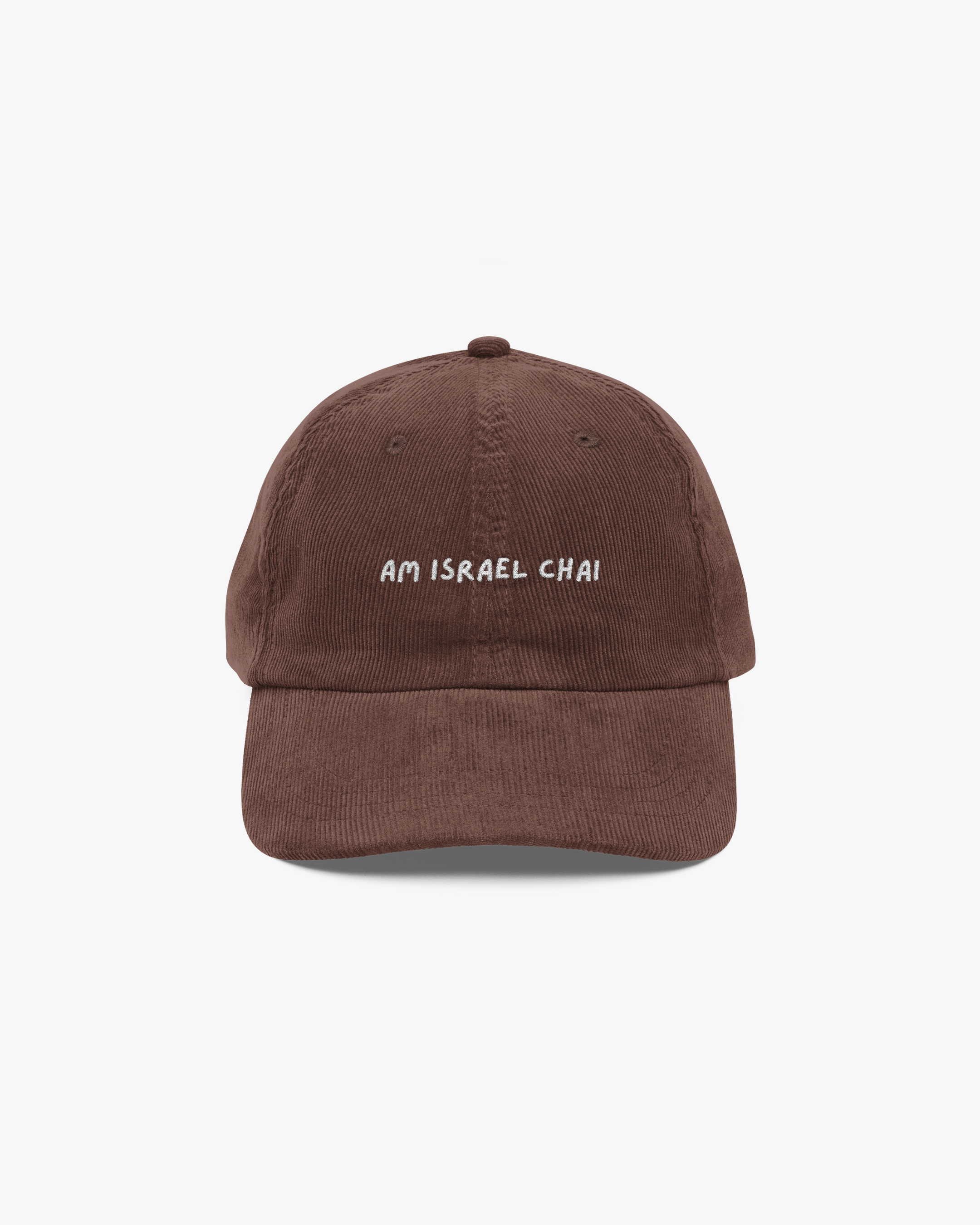 Am Israel Chai Corduroy Cap
